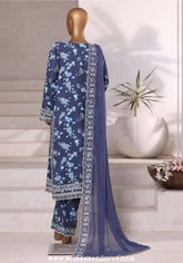 Sadabahar 3PC Stitched Luxury Embroidered Viscose Collection - 2025 (BLUE)